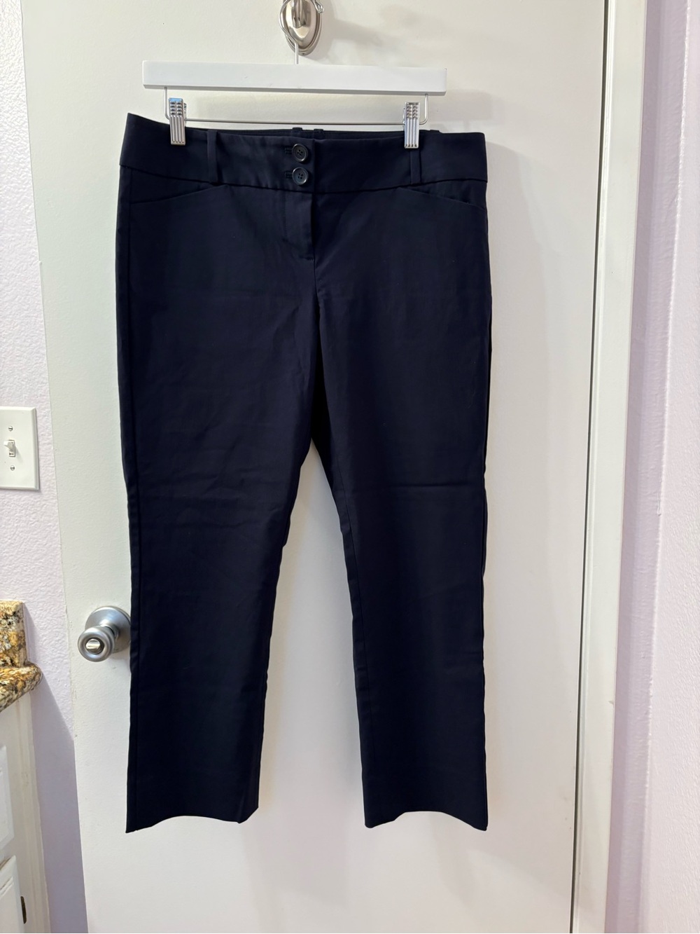 The Limited Extra Stretch Tailored Dress Pants (Dark Blue) Like New Waist 17